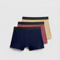 Men's Premium Cotton Stretch Boxer Briefs (3-Pack) – Royal Earth Multi-Color Bundle