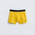 Men's Premium Cotton Stretch Boxer Briefs – Mustard Yellow & Black