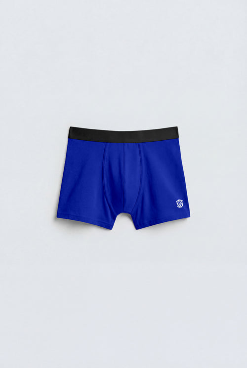 Men's Premium Cotton Stretch Trunk – Cobalt Blue with Black Waistband