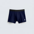 Men's Premium Cotton Stretch Trunk – Midnight Navy with Black Waistband