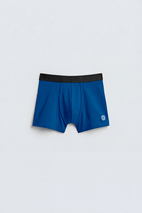 Men's Premium Cotton Stretch Trunk – Royal Blue with Black Waistband