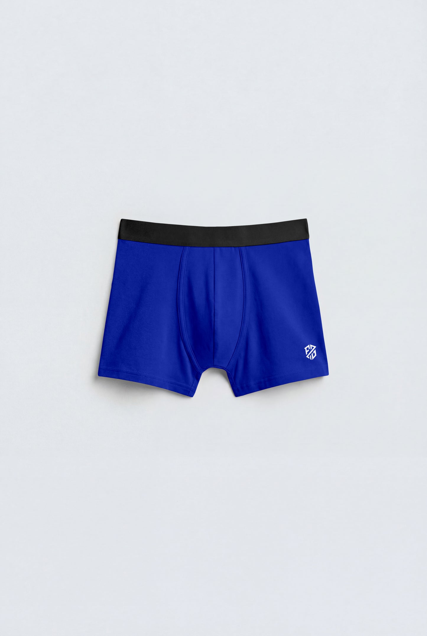 Men's Premium Cotton Stretch Trunk – Royal Blue with Black Waistband