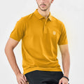 Mustard Yellow Men’s Pique Polo: Summer Cotton Top