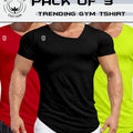 Premium Active Gym TShirts Pack of 3 – Comfortable & Durable