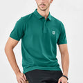 Premium Men’s Solid Bottle Cotton Green Polo T-Shirt