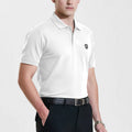 Premium Men’s Solid White Polo T Shirt Cotton Casual T-Shirts