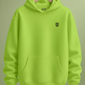 Premium Neon Green Hoodie: Regular Fit Comfort Style