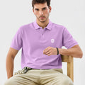 Smart Casual Men’s Wear: Slim Fit Cotton Lavender Polo T Shirt