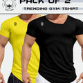 Stylish Sports Gym TShirts Pack of 2 – Soft Feel