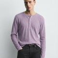 The Pastel Essential – Men’s Soft Lavender Henley